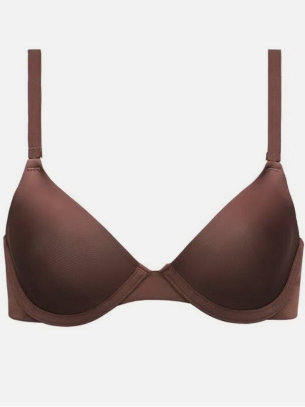 Cuup Triangle Micro Fabric Bra in Espresso